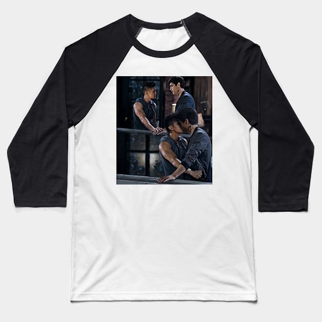 Malec Kiss Baseball T-Shirt by nathsmagic